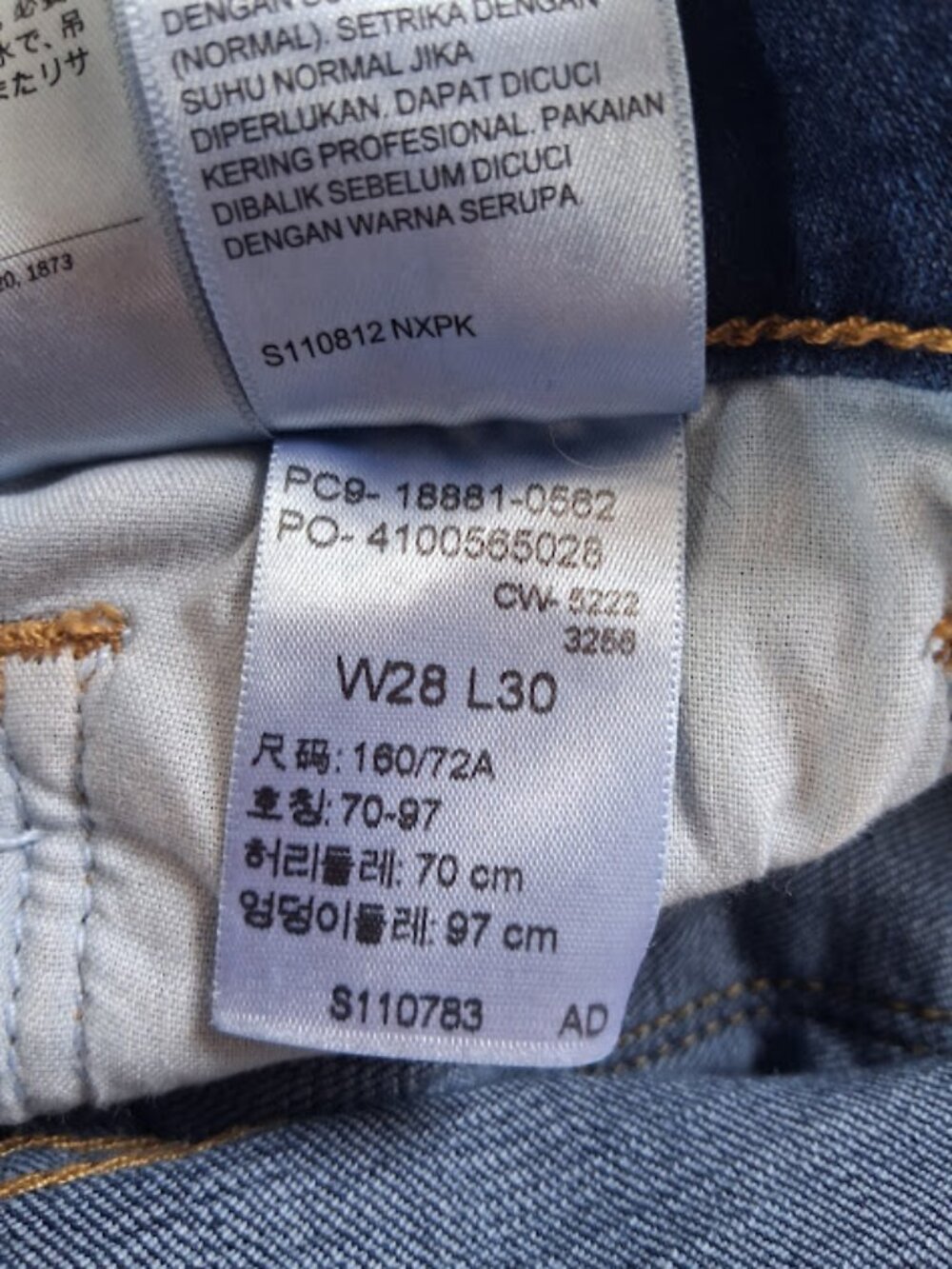 Levi's 711 women's size 28 Skinny dark wash jeans - Picture 15 of 16